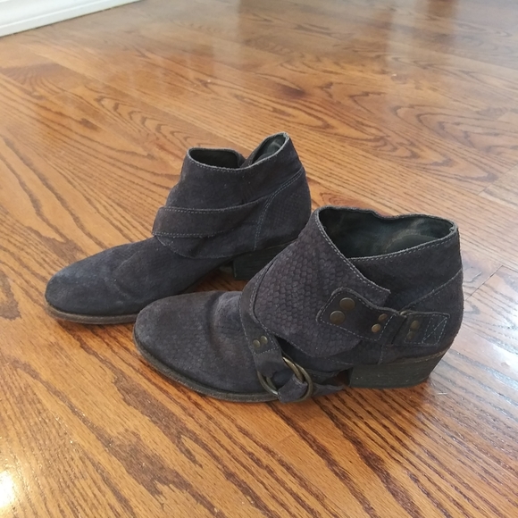 Free People Tortuga Leather Buckle Ankle Boots - Picture 8 of 15